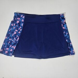 Grand Slam Performance Golf Skort Womens XL Blue Abstract Camo Sides Activewear